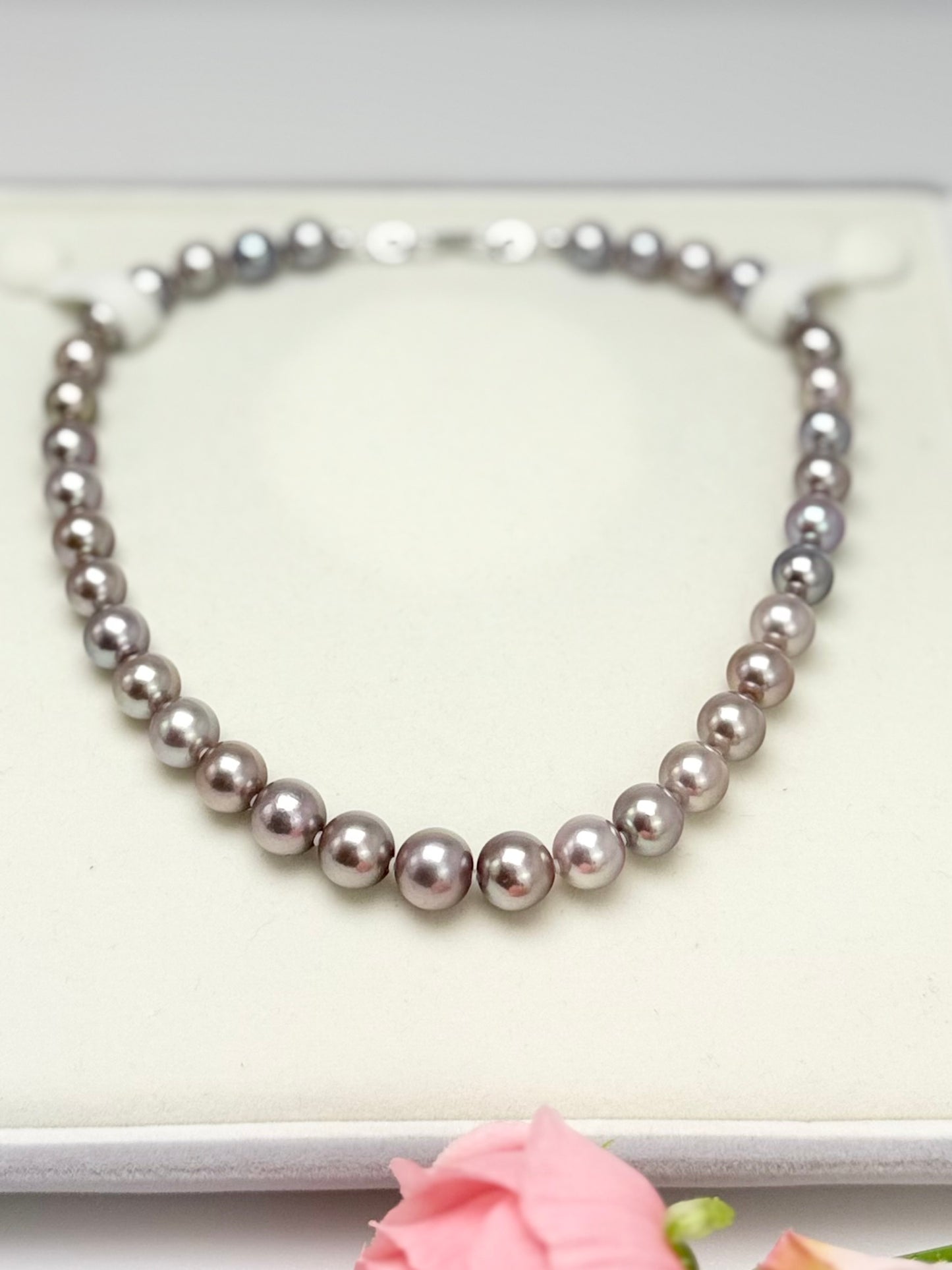 Luxurious (Multi-Colour tone) Freshwater Pearls Necklaces (9-11mm)