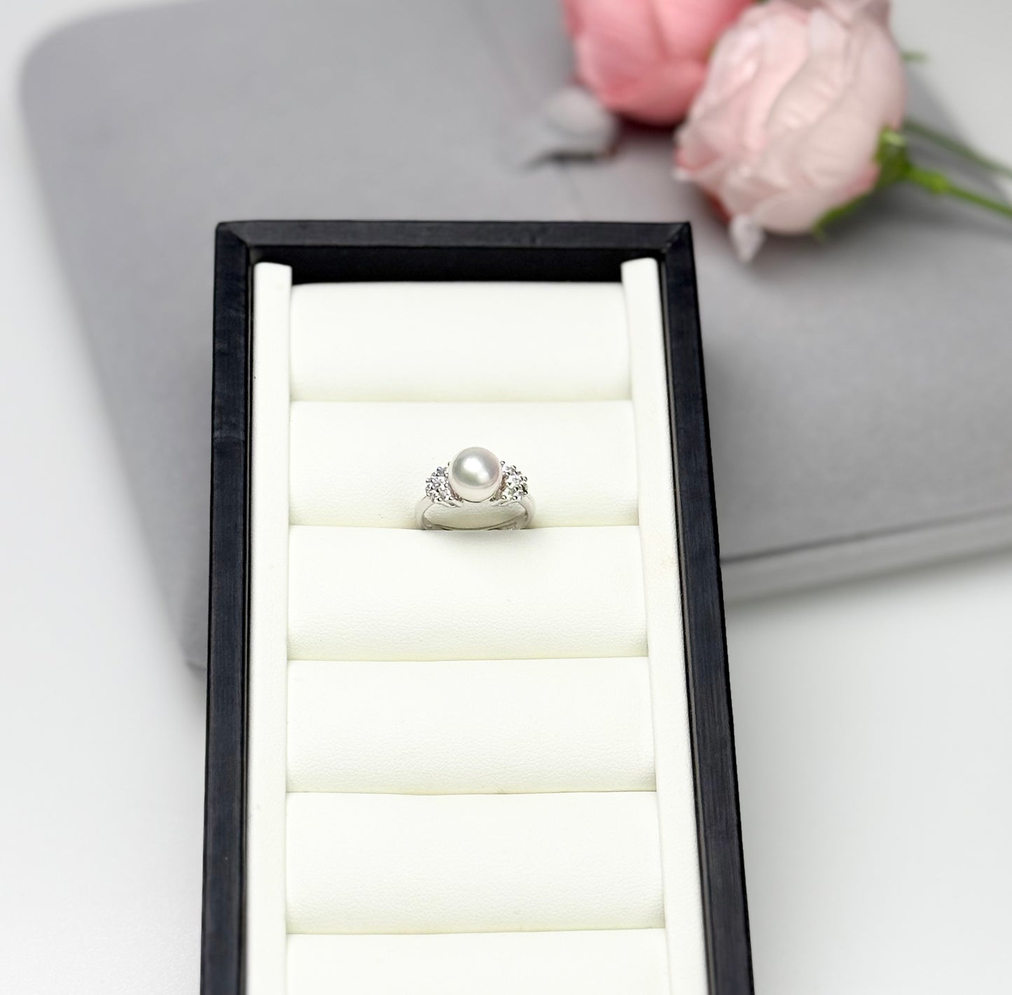 Elegant Japan Akoya Pearl (8.5-9mm) Ring | timeless beauty