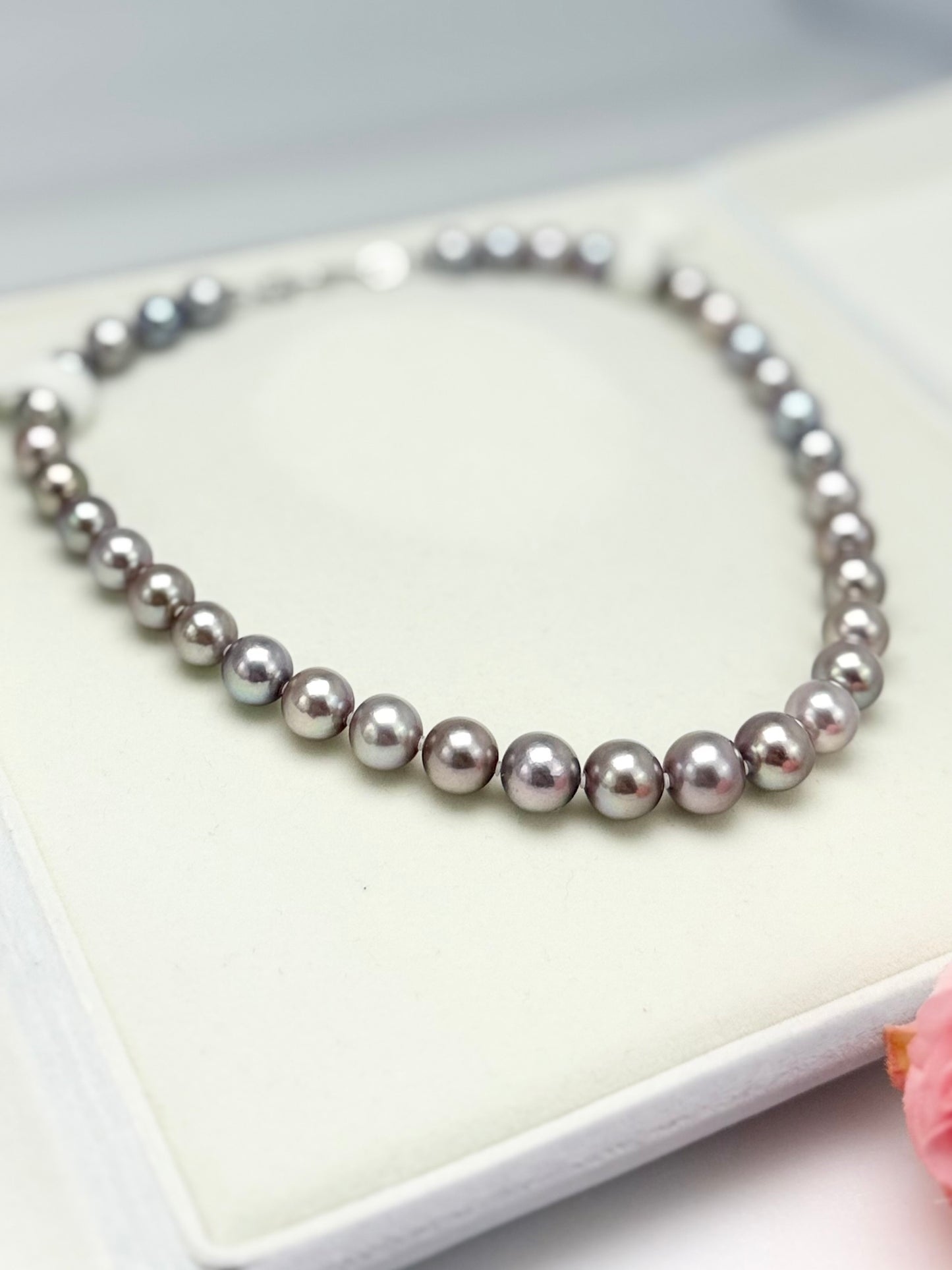 Luxurious (Multi-Colour tone) Freshwater Pearls Necklaces (9-11mm)