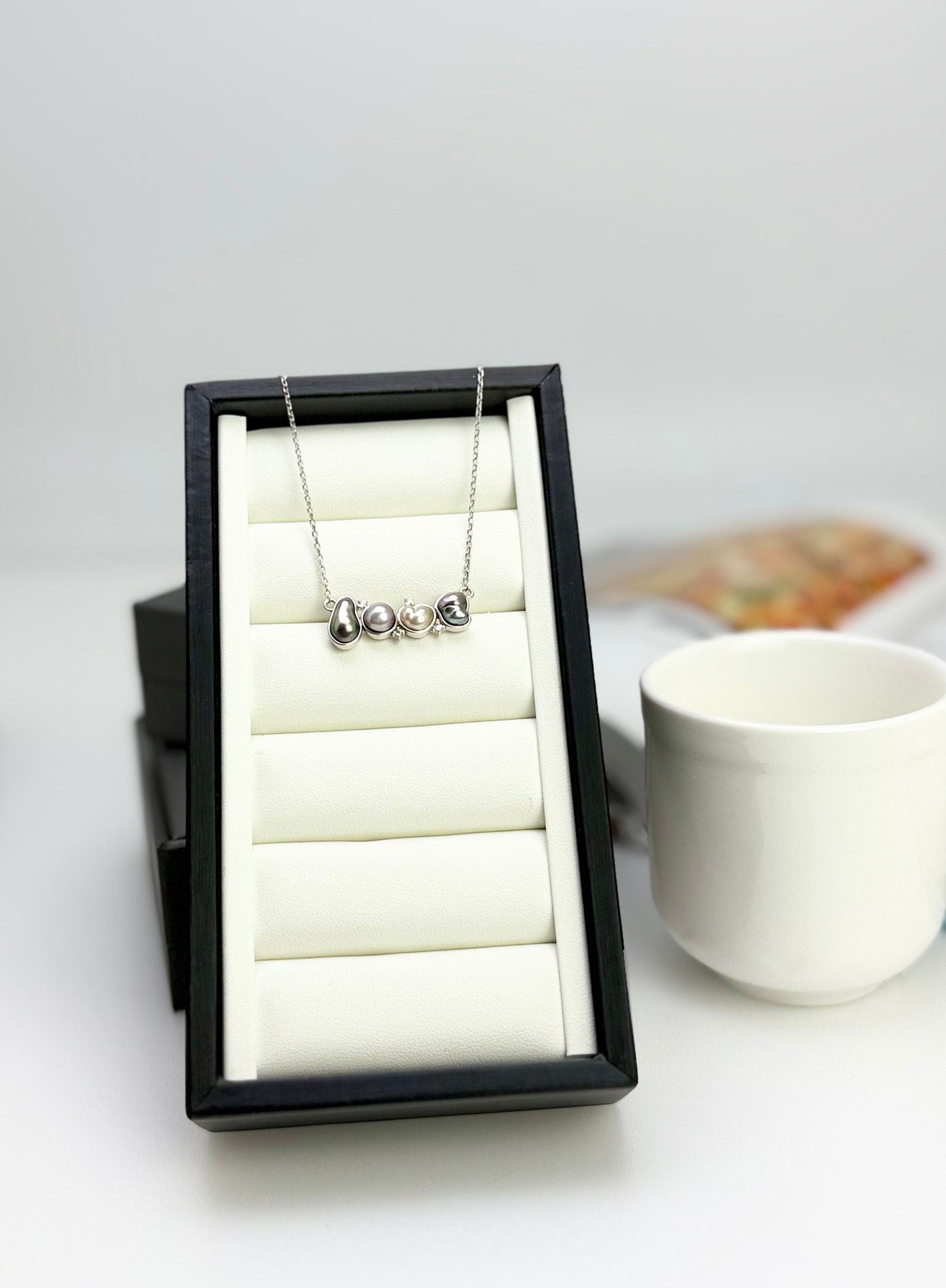 Unique Tahitian and South Sea Keshi "LOVE" Pearl (7 - 11mm) Pendant