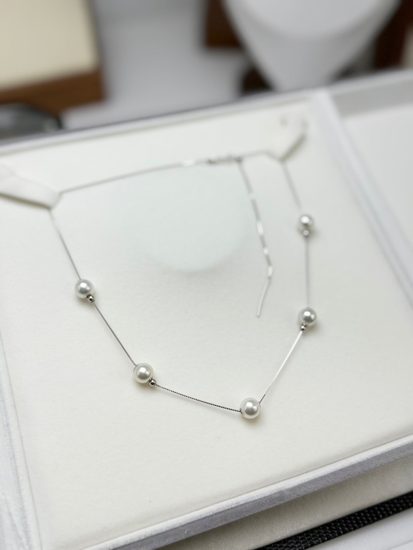 Designer Akoya Pearls (7.5-8mm) Necklace | Timeless Beauty with High Luster