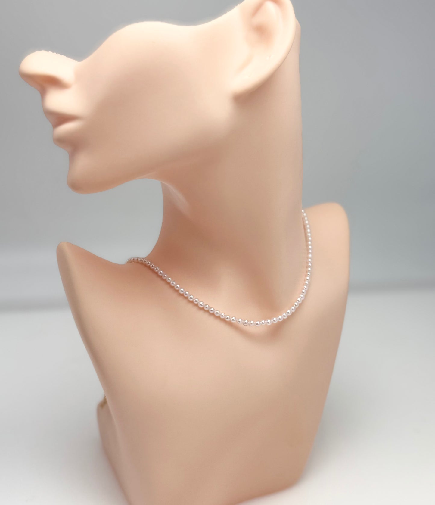 18K Solid Gold Japanese Akoya Baby Pearls (3-3.5mm) Necklace