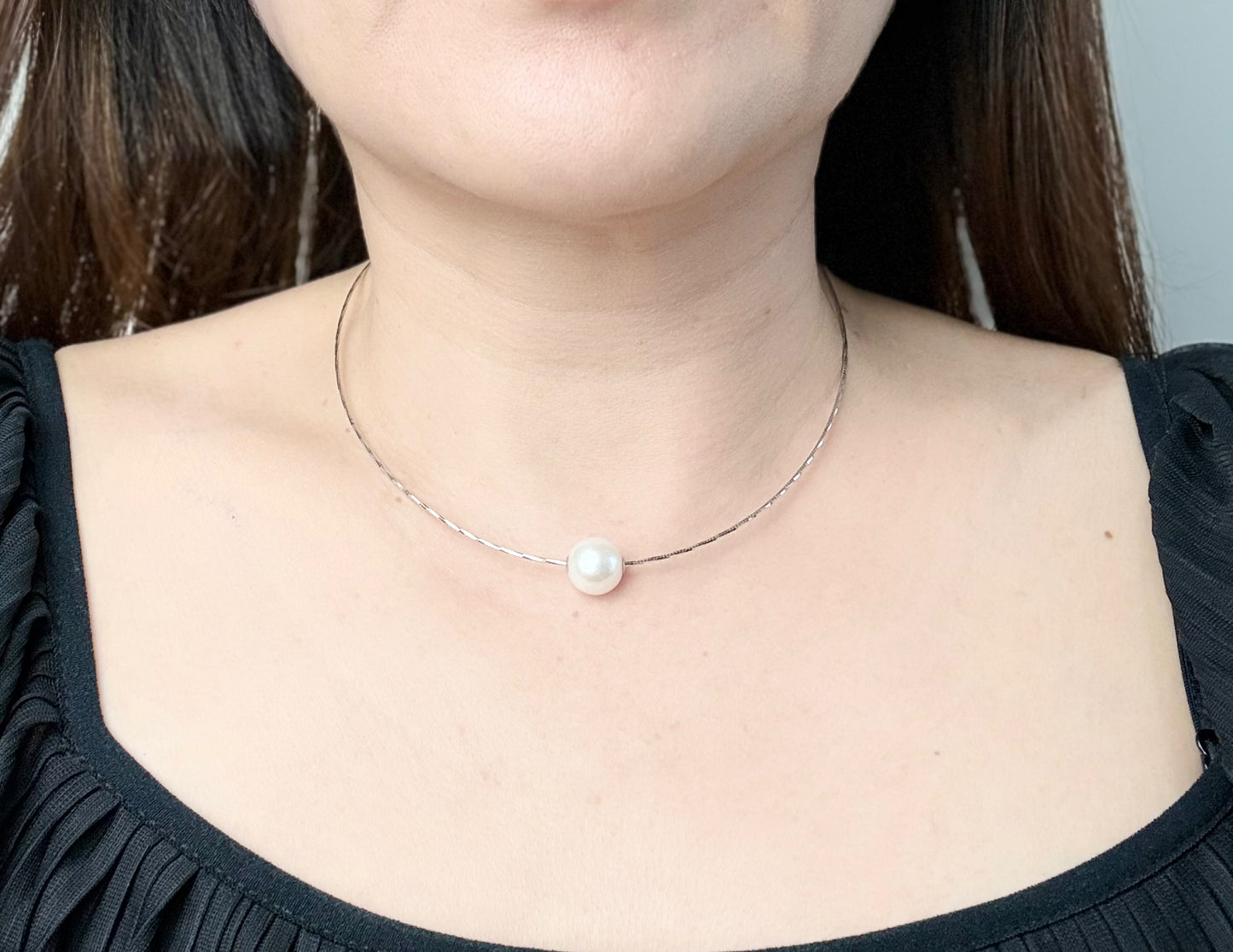 Freshwater White Pearl (11 mm) Pendant (LuLuTong) - Nexus8gg Jewellery