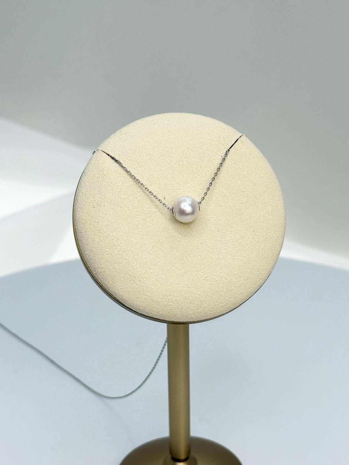 18K Gold Saltwater Akoya Pearl (8-9mm) Pendant (LuLuTong 路路通) | Special Promotion for Akoya Lovers - Nexus8gg Jewellery