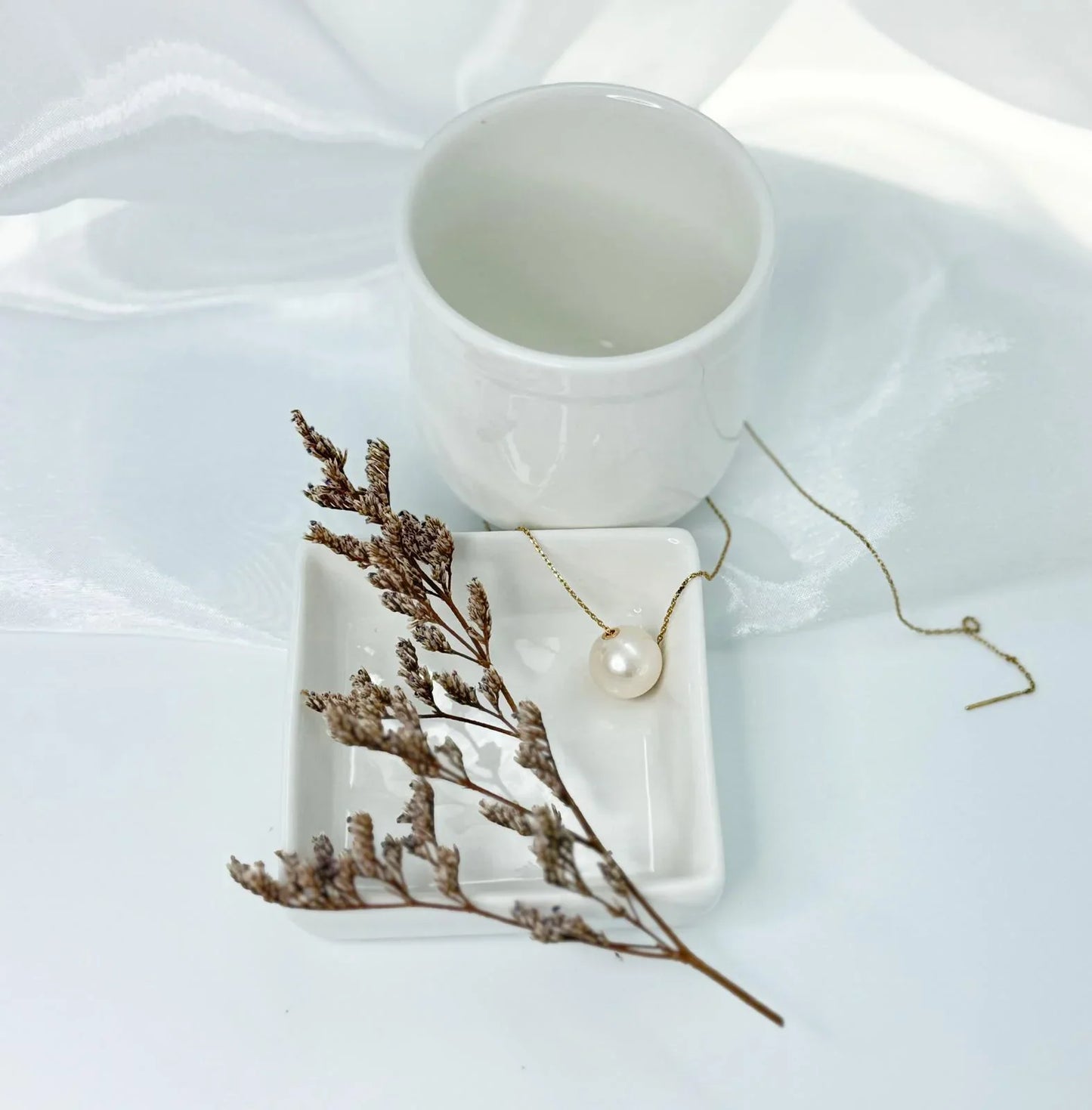 18K Gold Freshwater Pearl (13-14mm) Pendant (LuLuTong) - Nexus8gg Jewellery