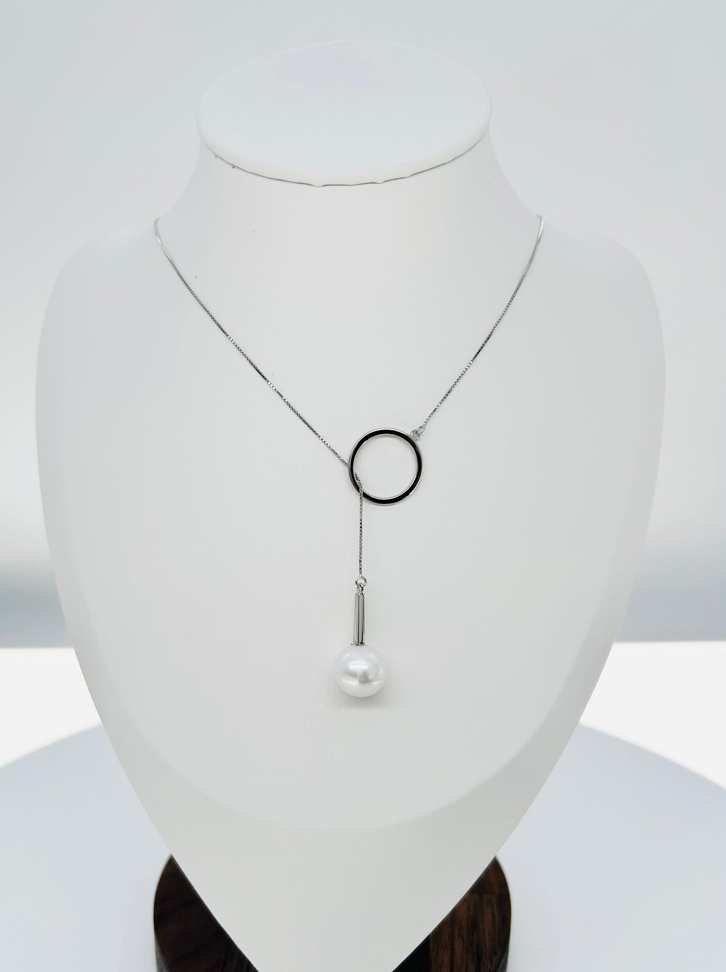 Modern Freshwater White Pearl (10-11mm) Adjustable Necklace - Nexus8gg Jewellery