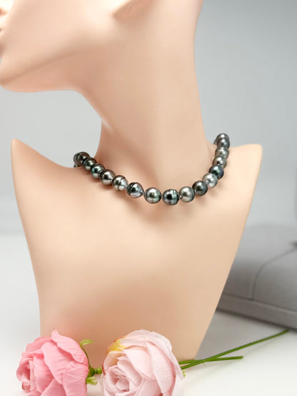 Tahitian Silver Blue Pearl (8-11mm) Necklace