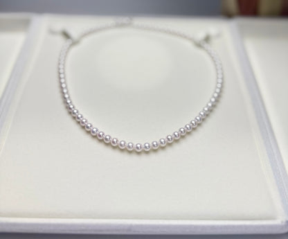 Elegant Freshwater Aurora Pink Pearl Necklace (5-5.5mm)