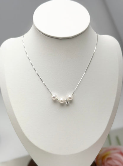 Elegant Akoya Pearl (6.5-7mm) Necklace | Beauty of Simplicity