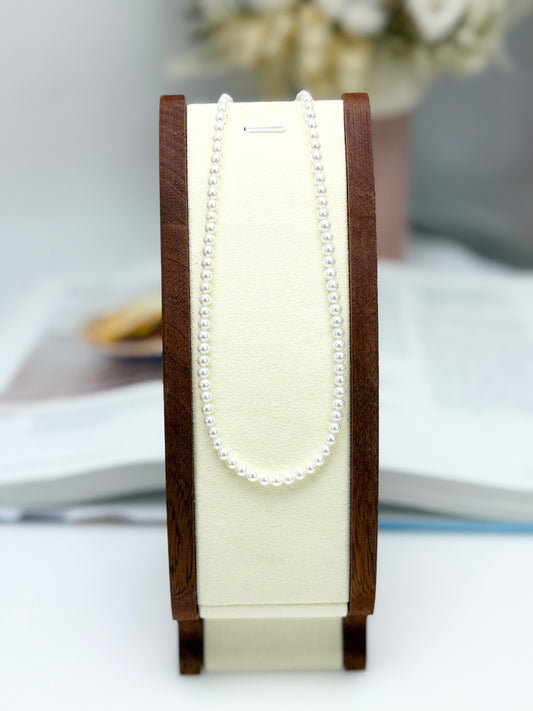 18K Gold Top Luster Freshwater  Baby Pearl (4 - 4.5mm)  Necklace