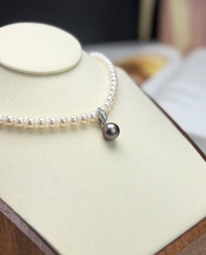 Elegant Tahitian Eggplant Colour Pearl Pendant | The Ultimate Elegance After Peacock Green