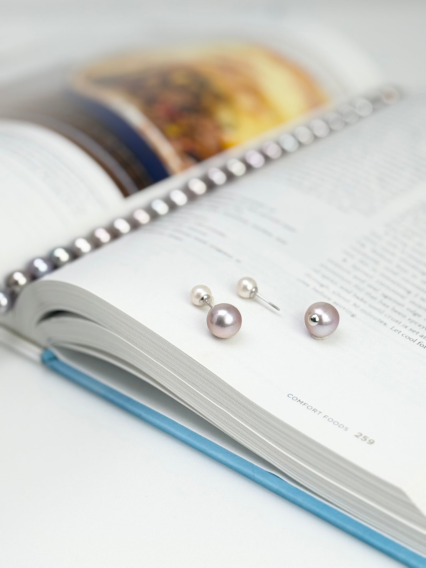 Elegant Pink Edison with White Pearls Ear Studs (11-11.5mm) with CZ | Perfect Pearl Jewellery for Every Occasion
