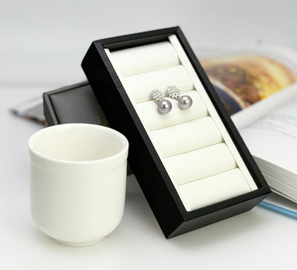 Luxurious Metallic tone Edison Pearls Ear Studs (10-10.5mm) with CZ | Perfect Pearl Jewellery for Every Occasion