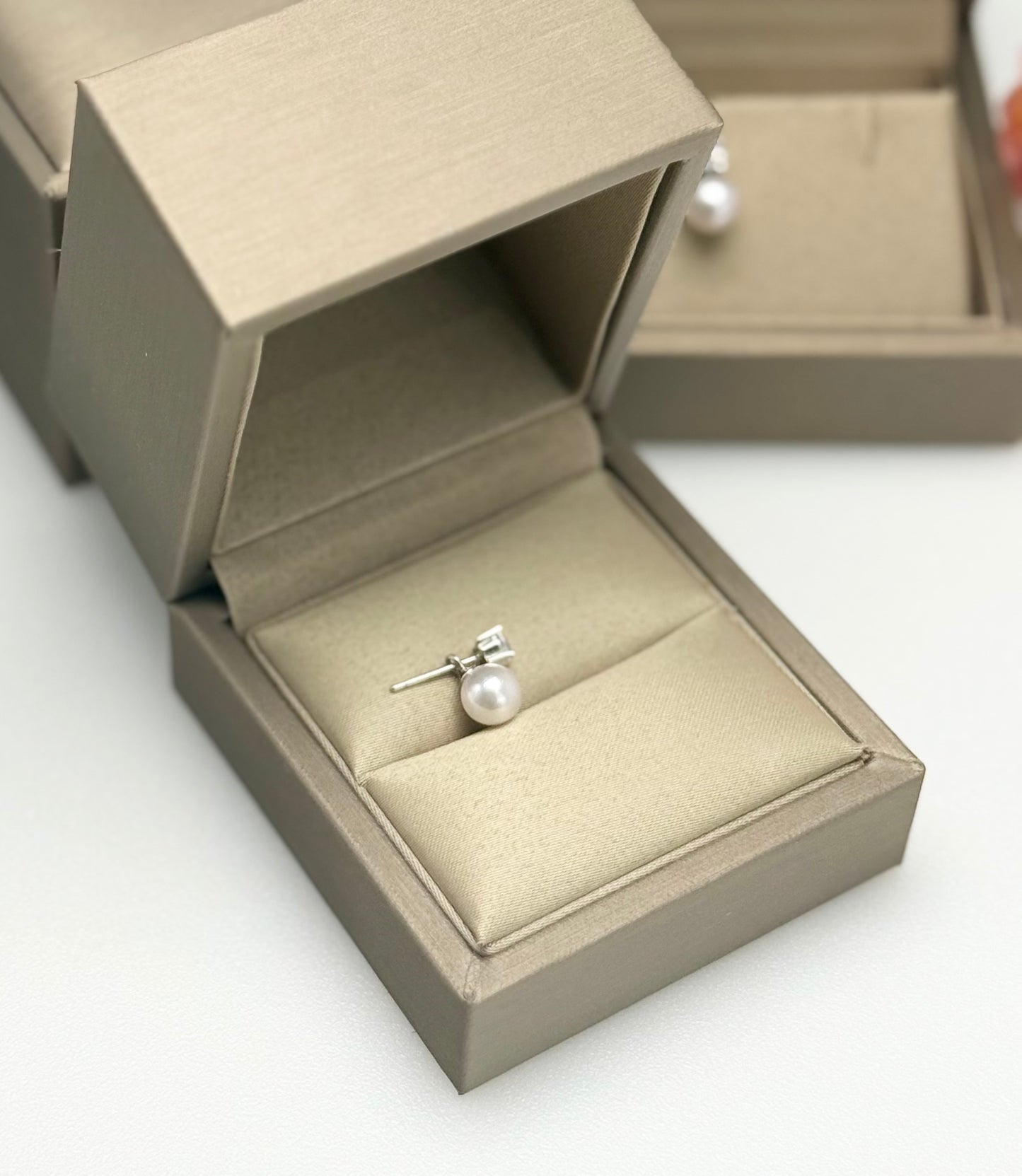 Elegant 2-way Design Akoya Pearl (6.5-7mm) Stud Earrings | Timeless.