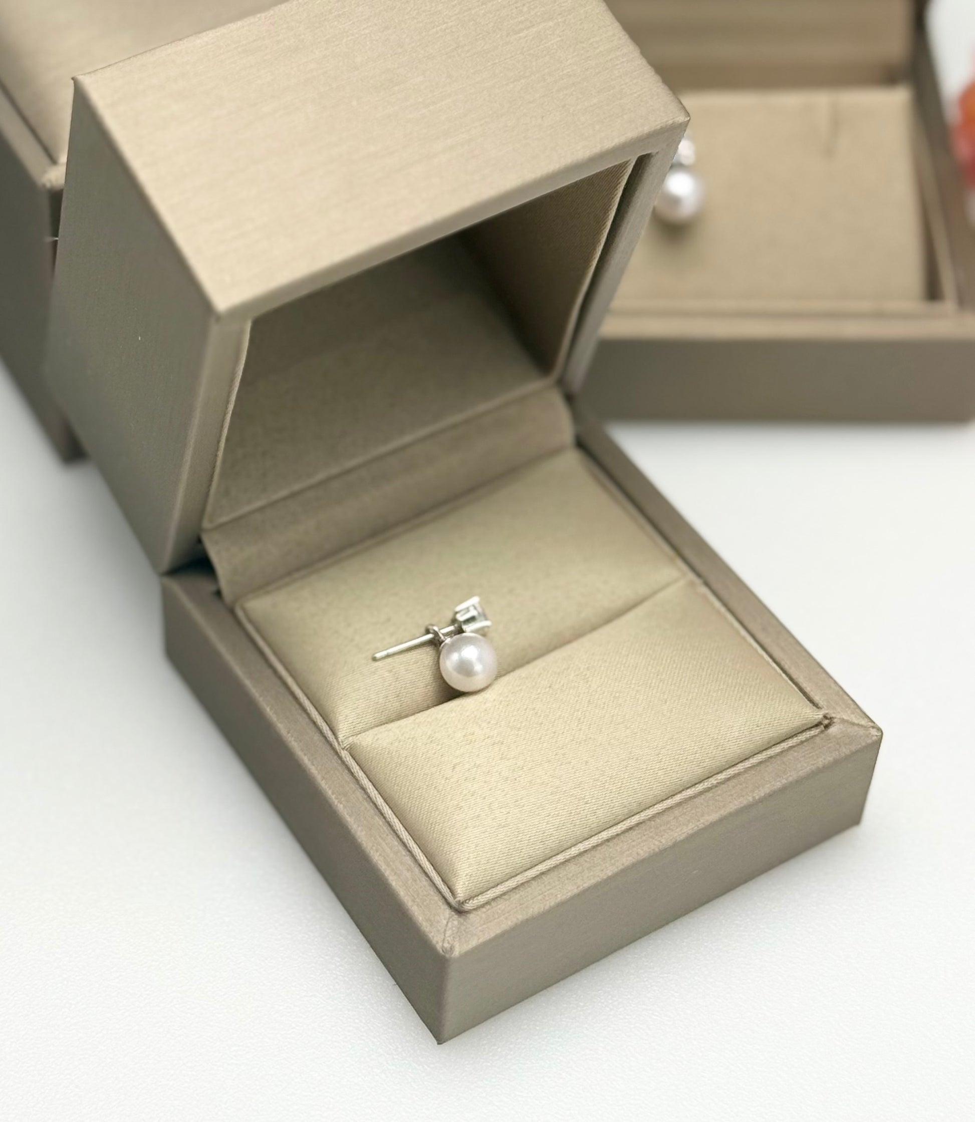 Elegant 2-way Design Akoya Pearl (6.5-7mm) Stud Earrings | Timeless.