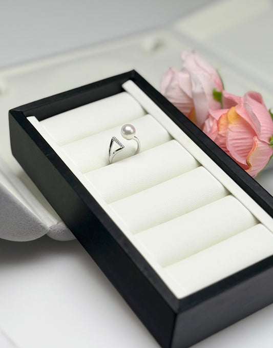 Elegant Japan Akoya Pearl (7.5-8mm) Ring