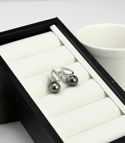 Top Lustre Tahitian Pearl (9-9.5) Earrings | Tahitian pearls