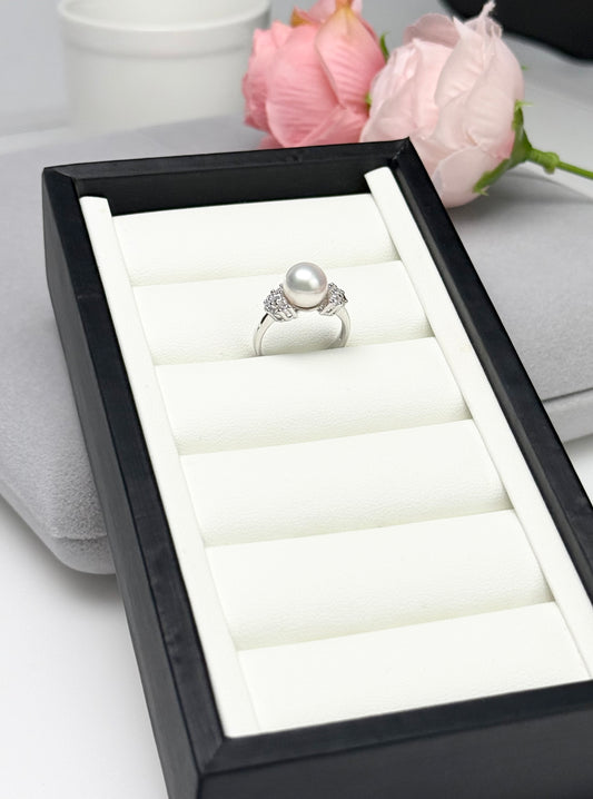 Elegant Japan Akoya Pearl (8.5-9mm) Ring | timeless beauty