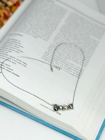 Unique Tahitian and South Sea Keshi "LOVE" Pearl (7 - 11mm) Pendant