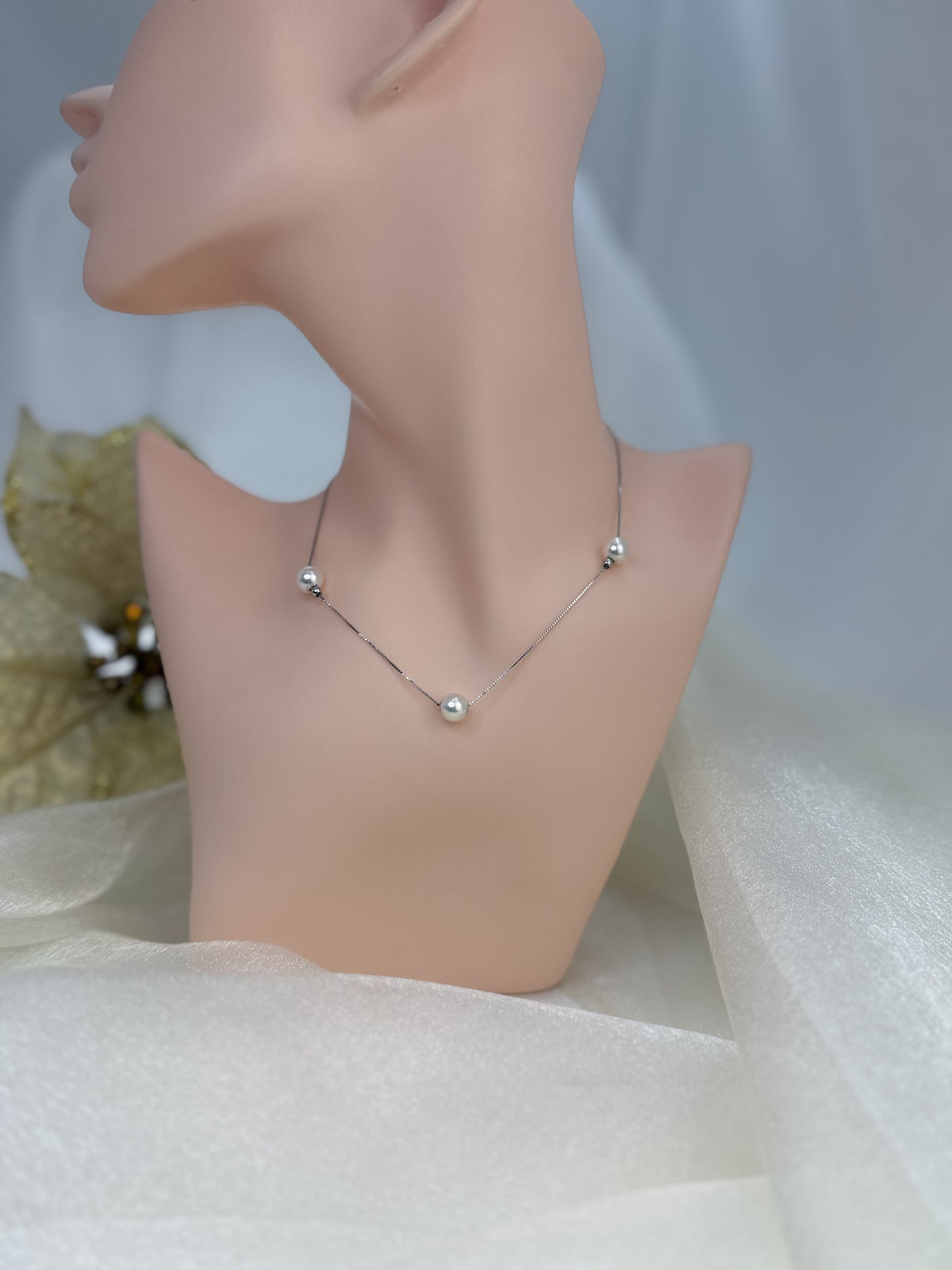 Designer Akoya Pearls (7.5-8mm) Necklace | Timeless Beauty with High Luster