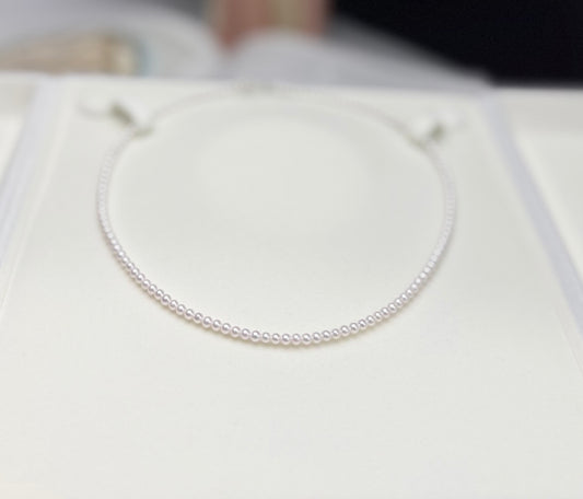 Top Luster Light Pink Freshwater Baby Pearl (3 - 3.5mm) Necklace