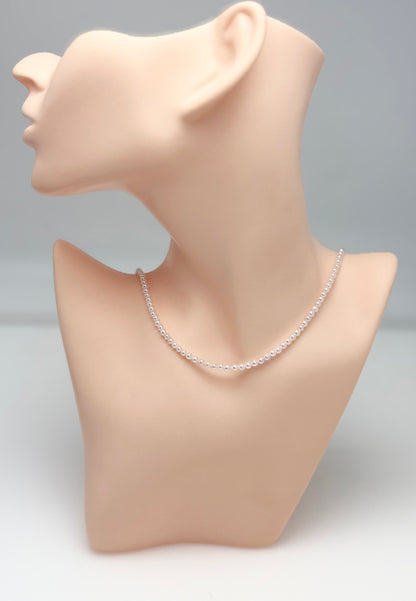 18K Solid Gold Japanese Akoya Baby Pearls (3-3.5mm) Necklace