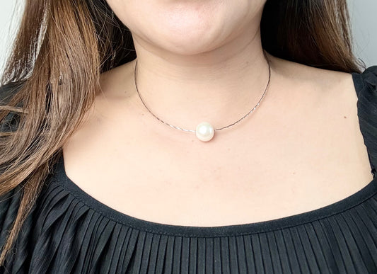 18K Gold Freshwater Pearl (13-14mm) Pendant (LuLuTong) - Nexus8gg Jewellery