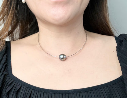 Unique Rainbow Tahitian Pearl (13.5-14mm) Pendant (Lulutong) - Nexus8gg Jewellery