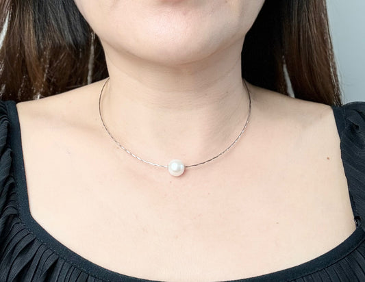 Freshwater White Pearl (11 mm) Pendant (LuLuTong) - Nexus8gg Jewellery