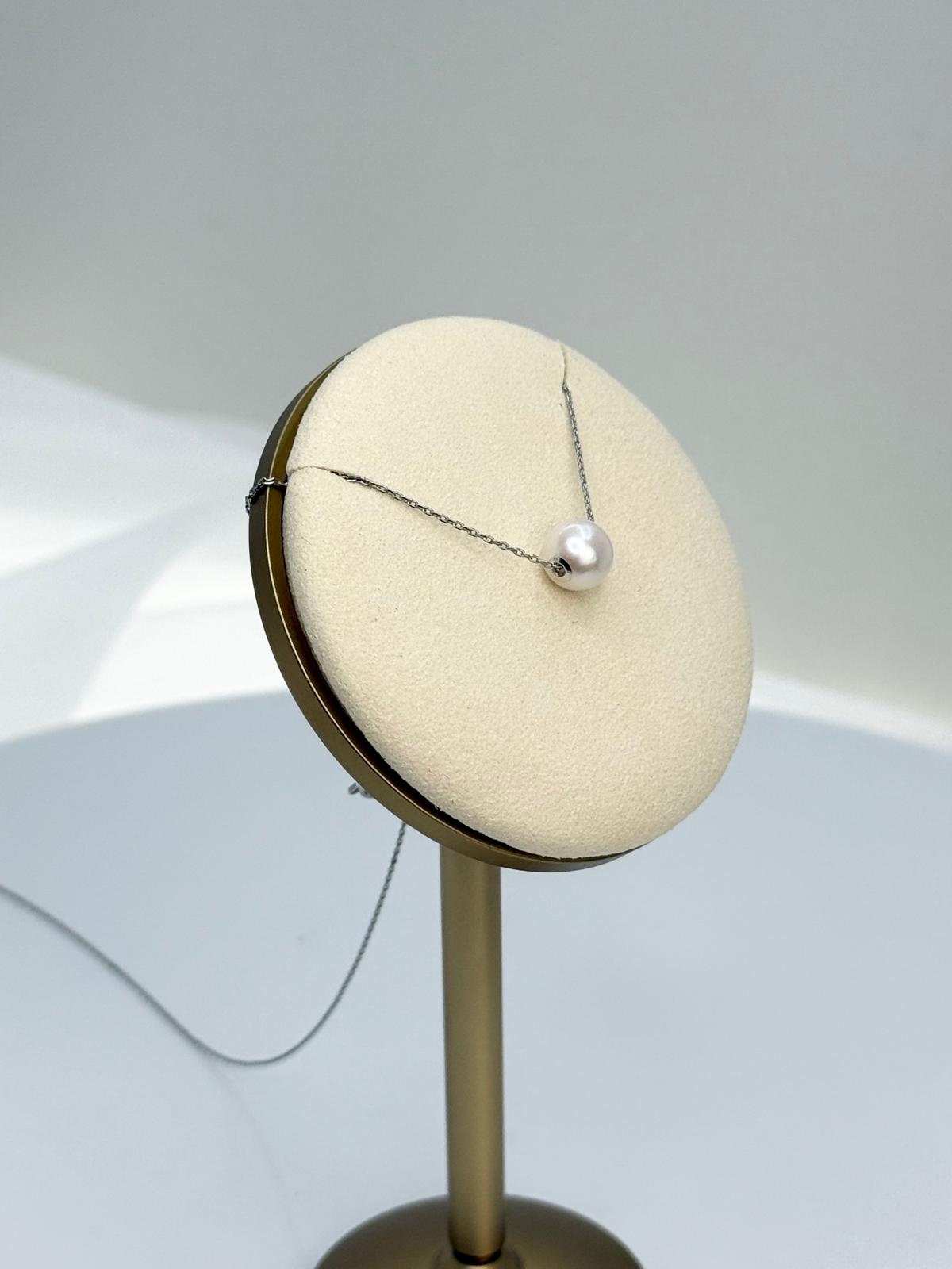 18K Gold Saltwater Akoya Pearl (8-9mm) Pendant (LuLuTong 路路通) | Special Promotion for Akoya Lovers - Nexus8gg Jewellery
