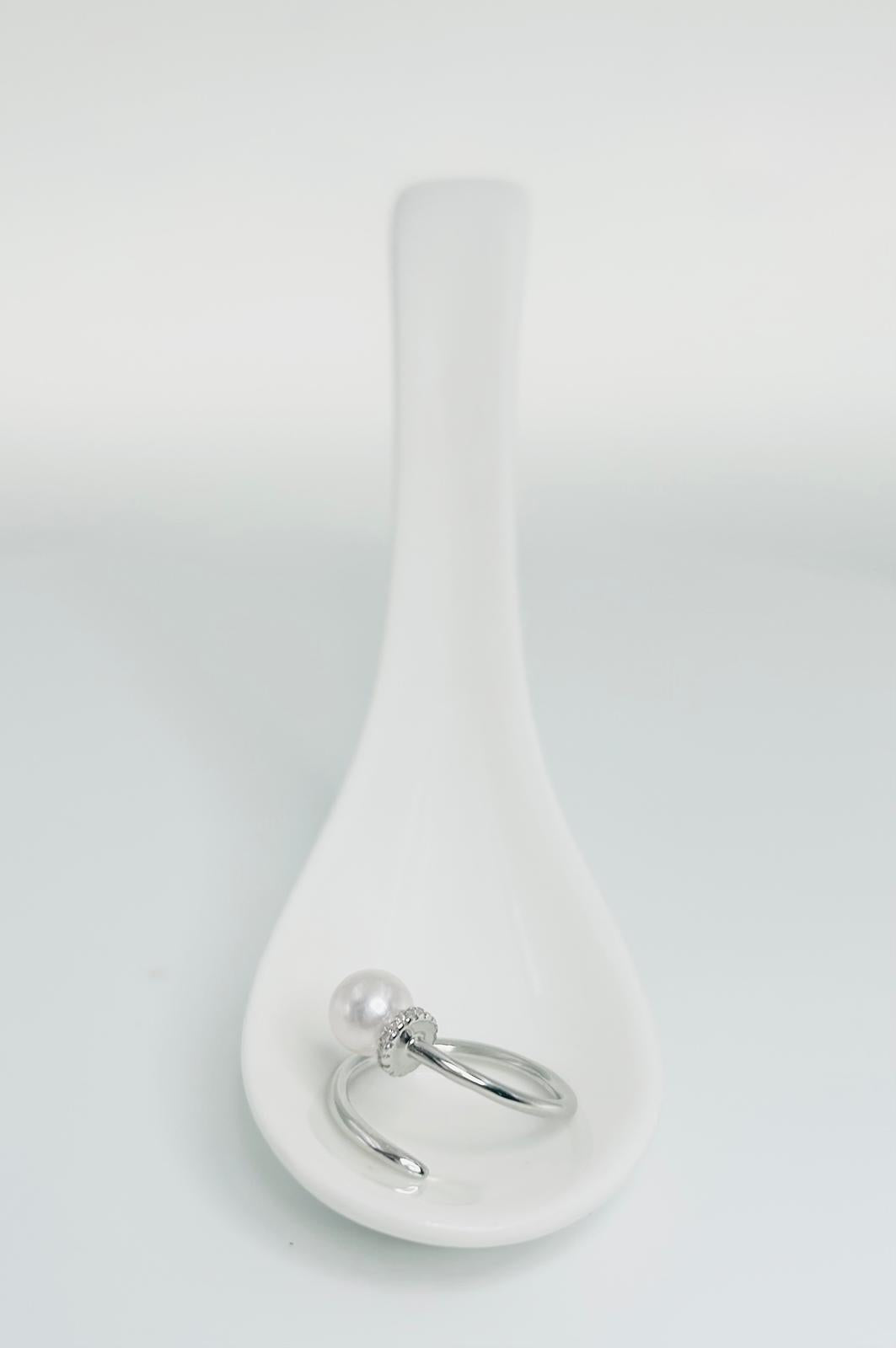 Top quality Akoya (7.5-8mm) Pearl Ring - Nexus8gg Jewellery