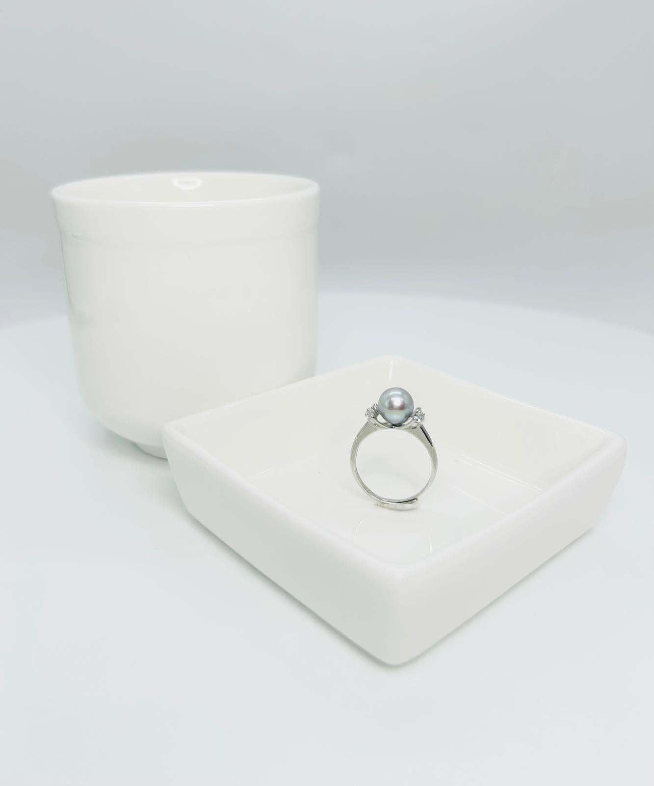 Top quality Akoya (7.5-8mm) Pearl Ring - Nexus8gg Jewellery
