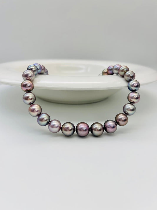 Luxurious (Multi-Colour tone) Freshwater Pearls Necklaces (9-11mm) - Nexus8gg Jewellery
