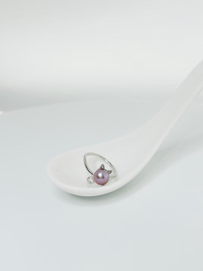 [Promo] Adorable Freshwater Pearls (7-8mm) Cat Ring - Nexus8gg Jewellery