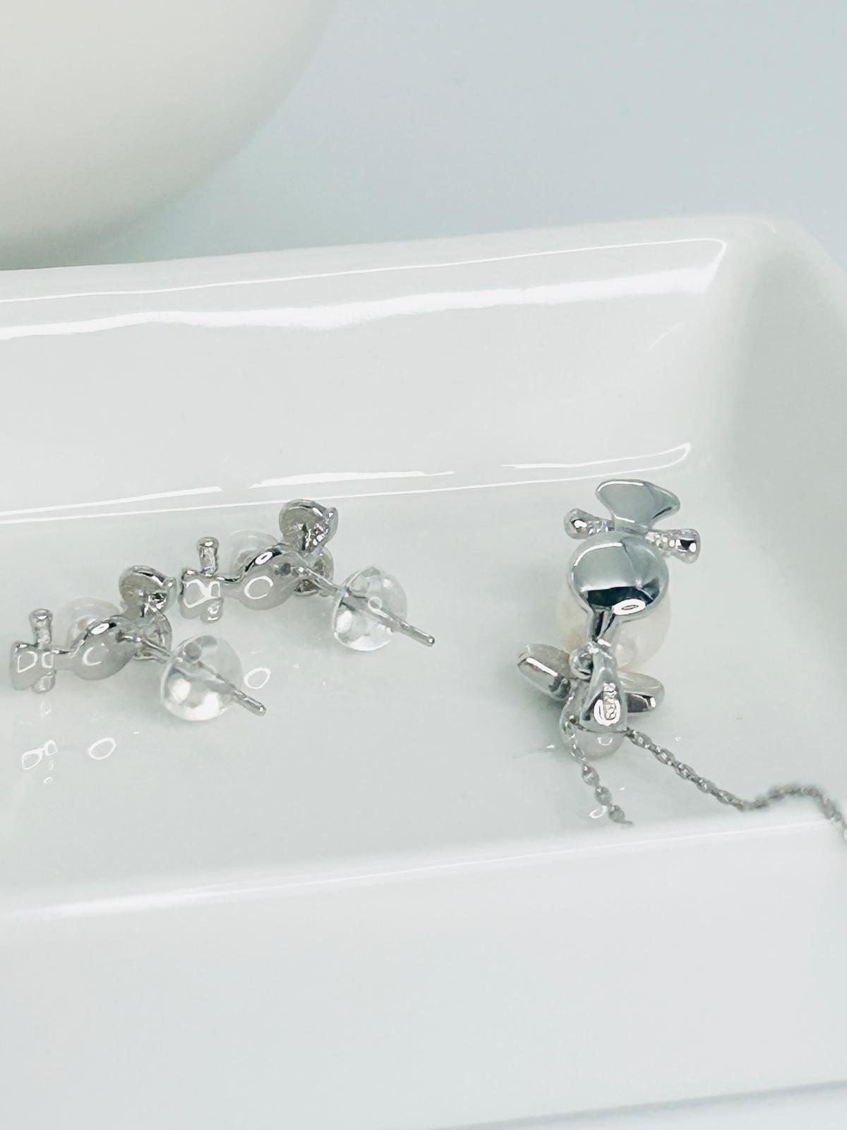 [Promo] Aurora Owl Freshwater Pearl Pendant (7-7.5mm) and Earring (4-4.5mm) Set - Nexus8gg Jewellery