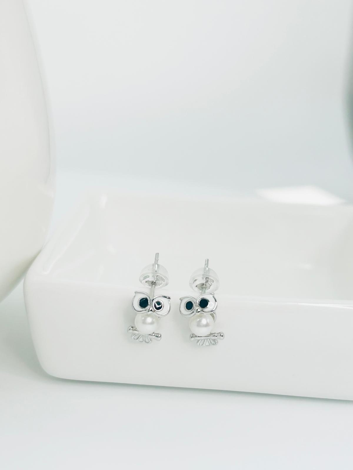 [Promo] Aurora Owl Freshwater Pearl Pendant (7-7.5mm) and Earring (4-4.5mm) Set - Nexus8gg Jewellery
