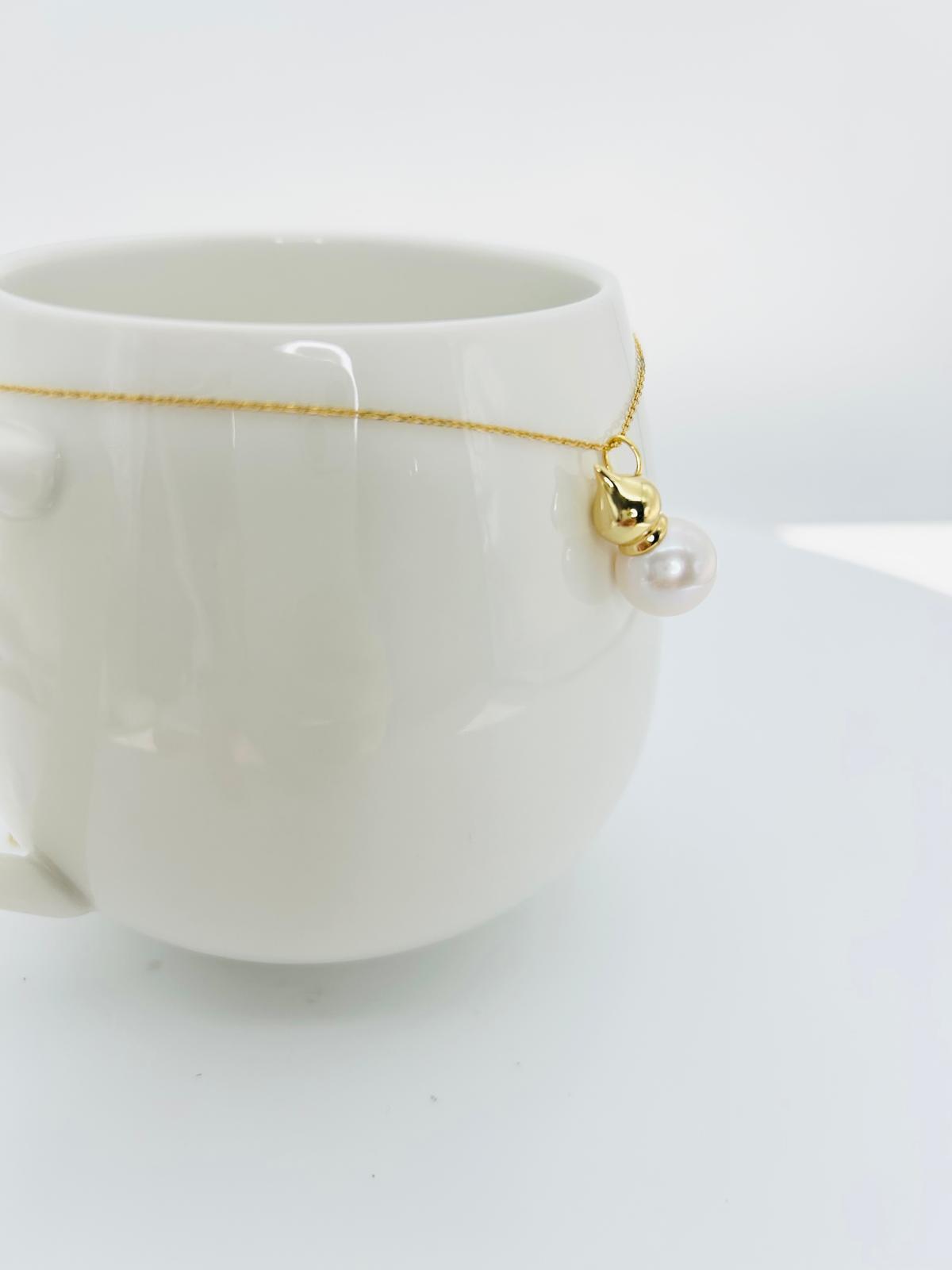 [Promo] Auspicious Gourd (Hu lu) Freshwater Pearl (11-11.5mm) Pendant - Nexus8gg Jewellery