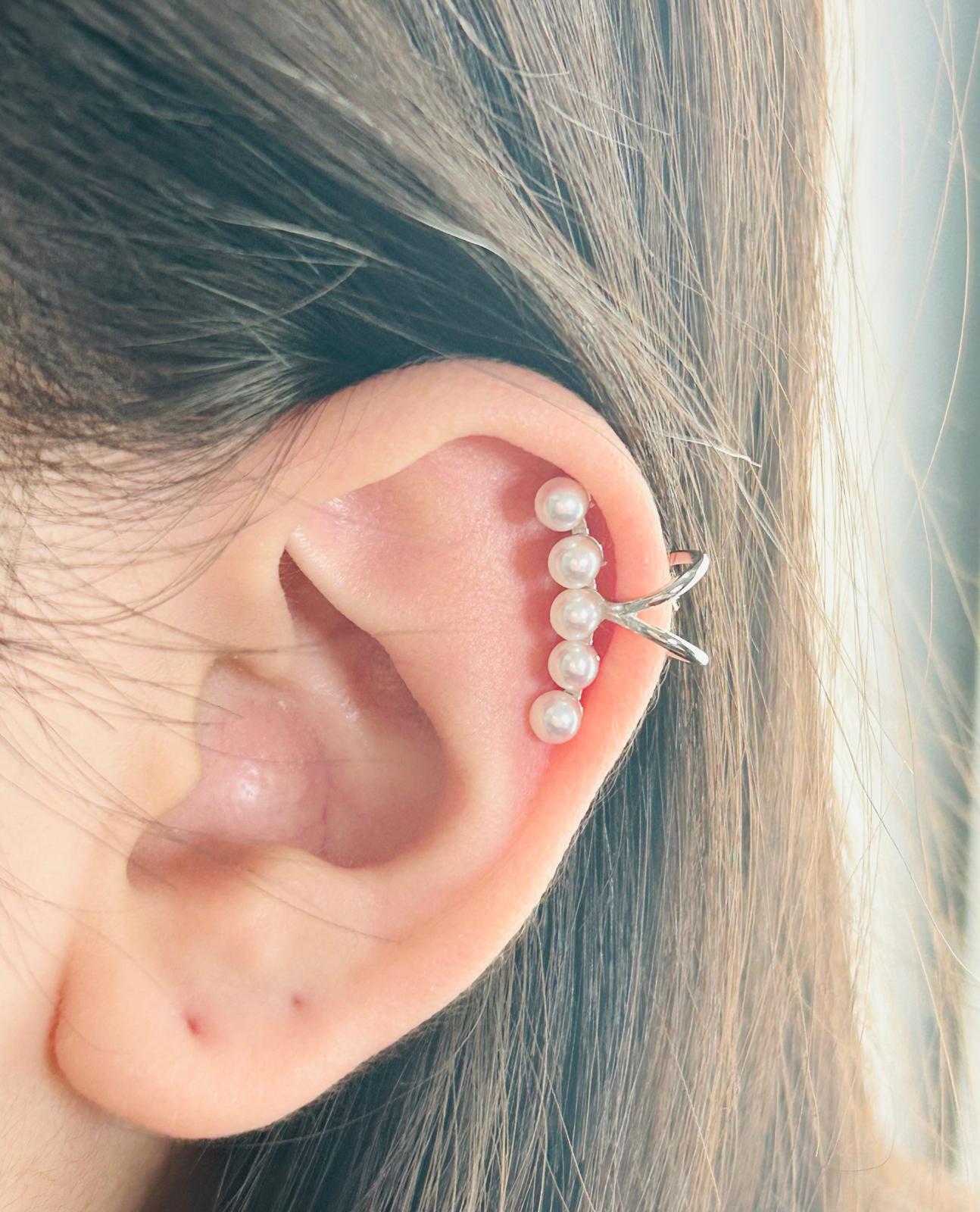 [Promo] Classic Freshwater Pearls (3.5-4mm) Earring Cuffs - Nexus8gg Jewellery
