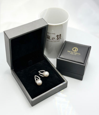 [Promo] Designer top lustre Freshwater  Pearl (9-10 mm) Earring | Pearl Jewellery for Every Occasion - Nexus8gg Jewellery