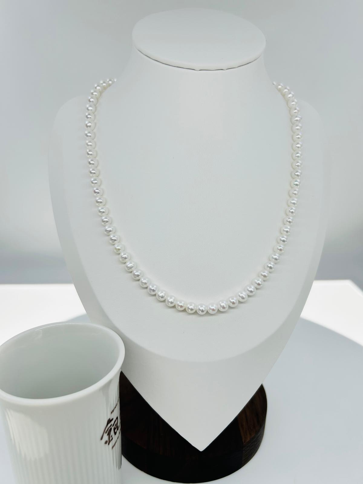 Elegant Freshwater Pearl Aurora Snow White Baby Necklace  (5-5.5mm) - Nexus8gg Jewellery