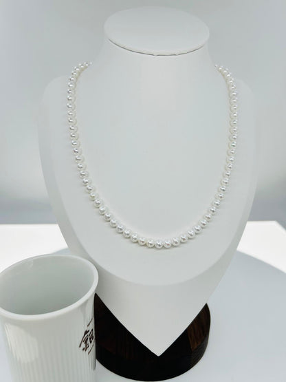 Elegant Freshwater Pearl Aurora Snow White Baby Necklace  (5-5.5mm) - Nexus8gg Jewellery