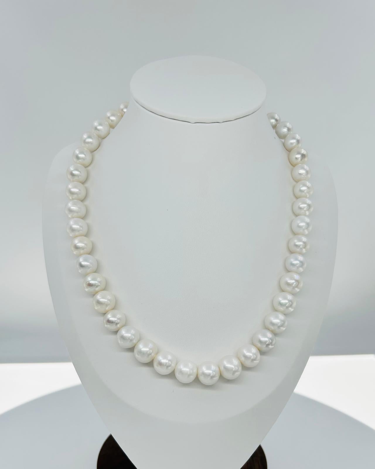 Elegant Freshwater Pearl Necklace  (9-11mm) - Nexus8gg Jewellery