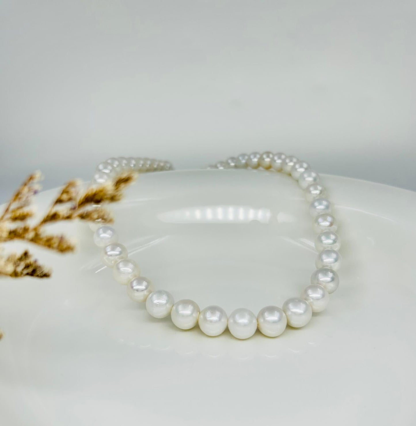 Elegant Freshwater Pearl Necklace  (9-11mm) - Nexus8gg Jewellery