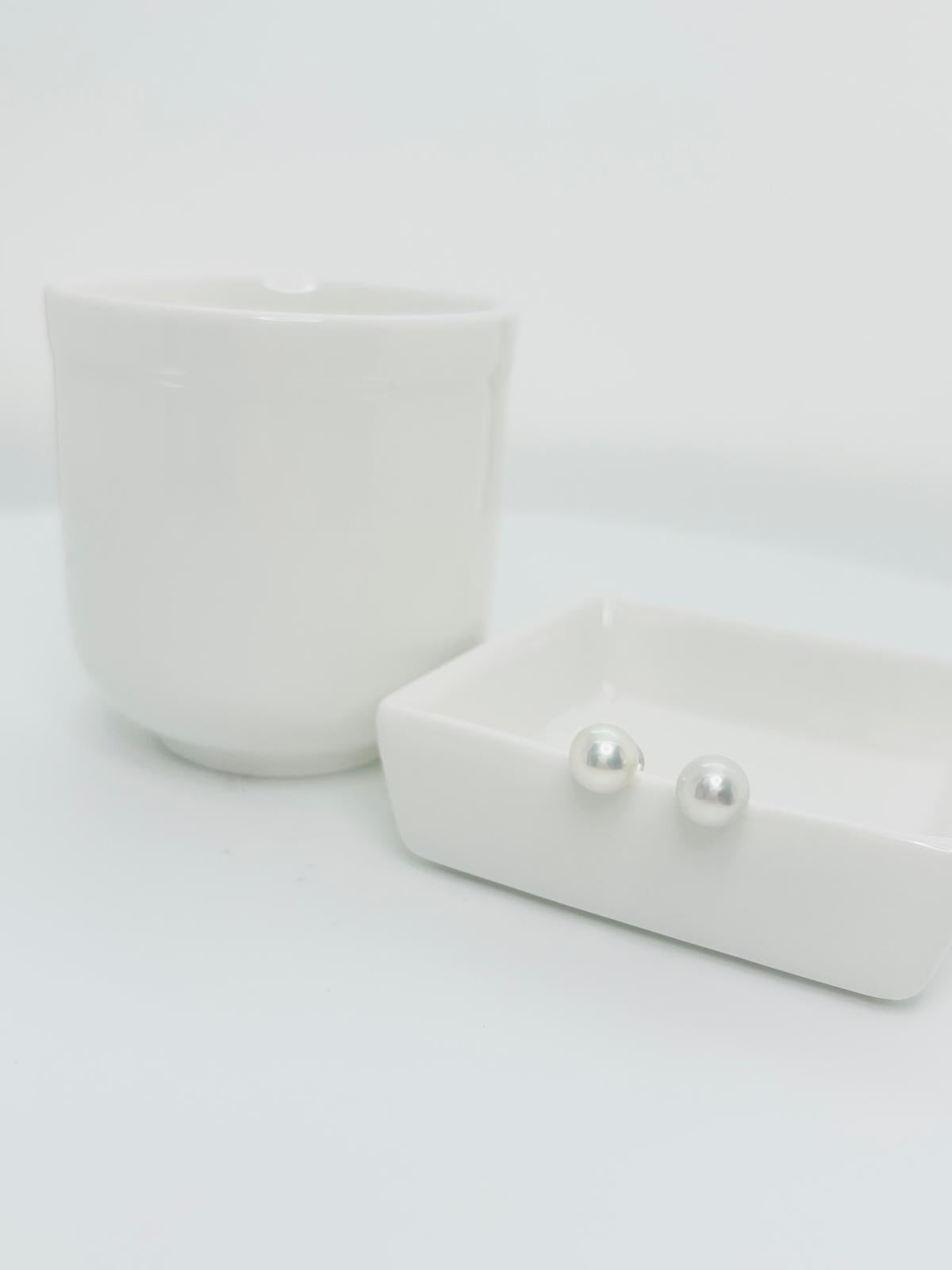 Elegant Freshwater Pearls (7.5-8mm) Stud Earring - Nexus8gg Jewellery