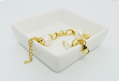 Freshwater Pearls (10.5-11mm) Bracelet - Nexus8gg Jewellery