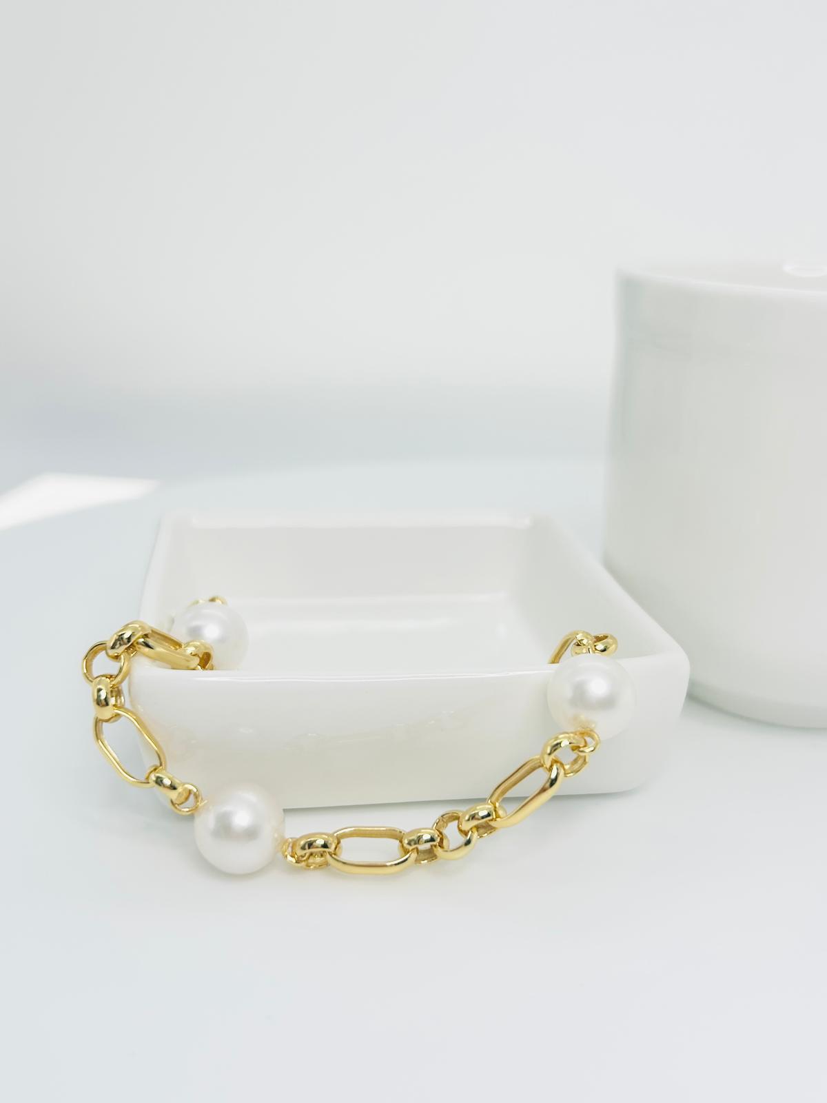 Freshwater Pearls (10.5-11mm) Bracelet - Nexus8gg Jewellery
