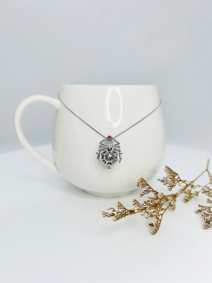 [Promo] Halloween Spider Pendant with Hidden Pearl – Unique Jewellery Design | Singapore - Nexus8gg Jewellery