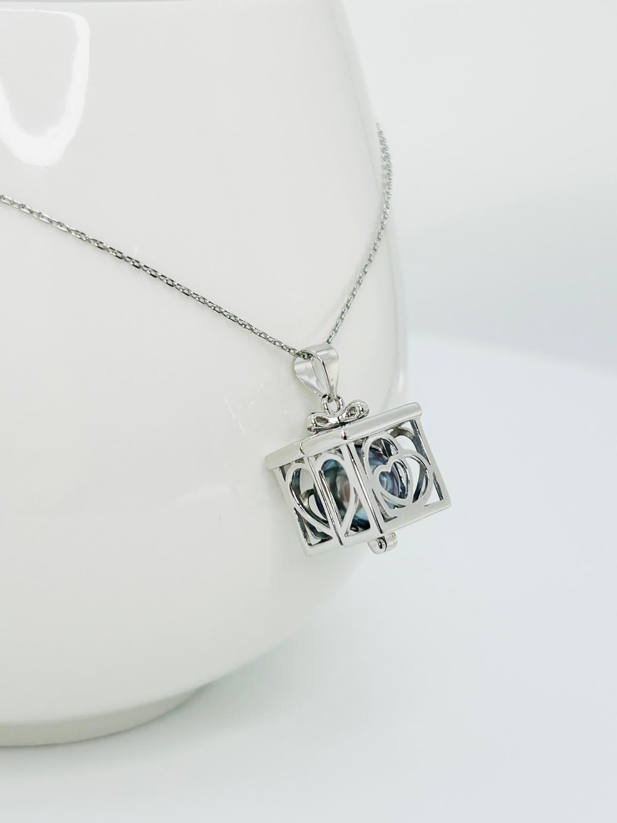 [Promo] Magic Cube Pendant with Hidden Pearl – Unique Jewellery Design | Singapore - Nexus8gg Jewellery