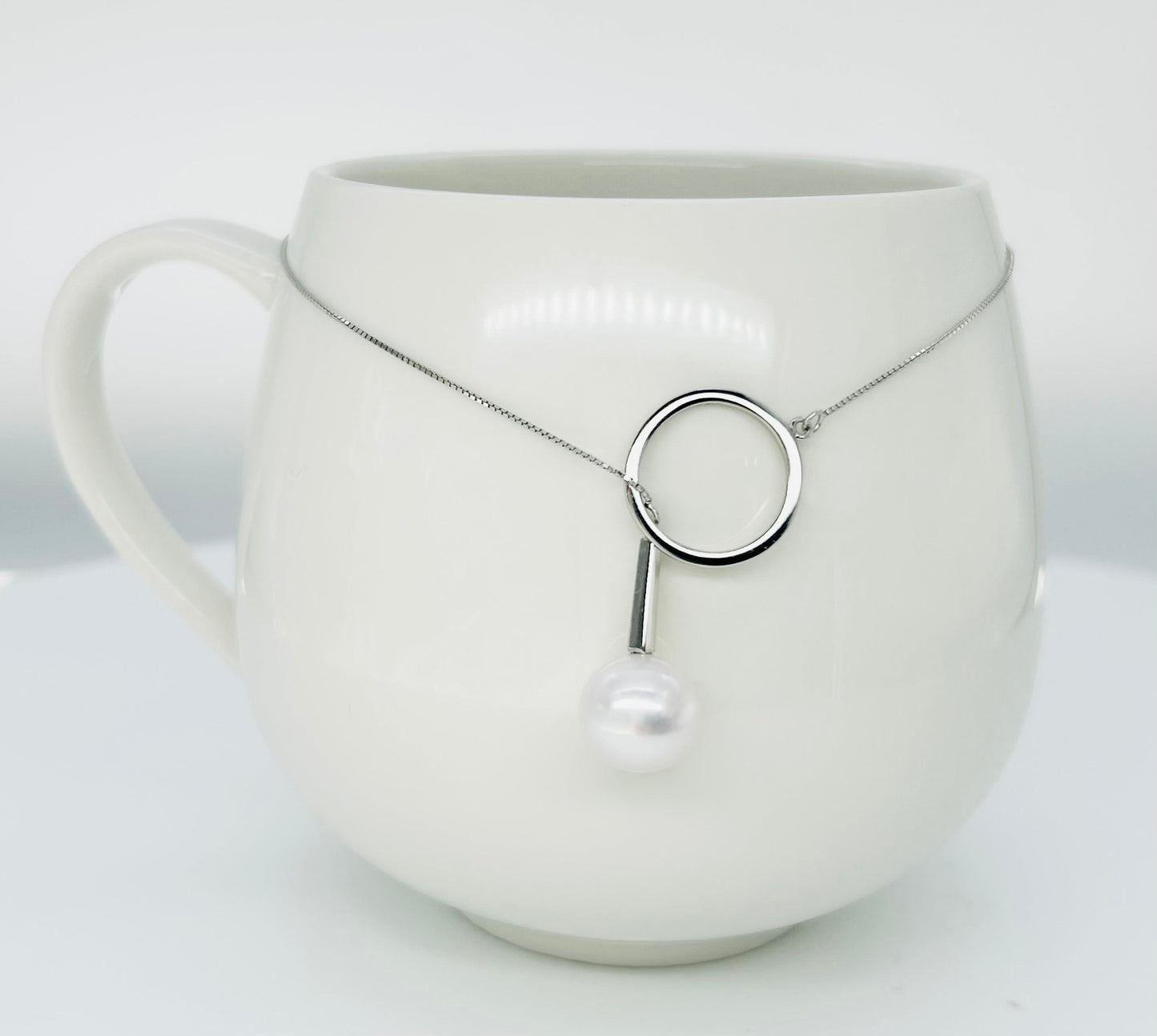 Modern Freshwater White Pearl (10-11mm) Adjustable Necklace - Nexus8gg Jewellery