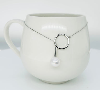 Modern Freshwater White Pearl (10-11mm) Adjustable Necklace - Nexus8gg Jewellery